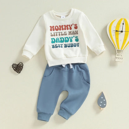 Mommy and Daddy Long-Sleeve Sweater Set