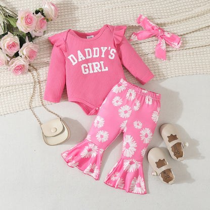 Little Girls Two-Piece Bell Bottom Sets