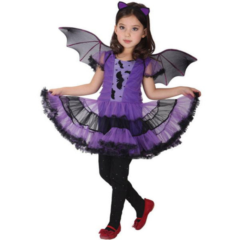 Purple Bat Girl Costume