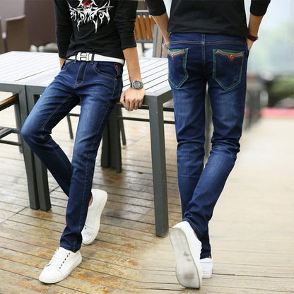 Denim Distressed Skinny Jeans