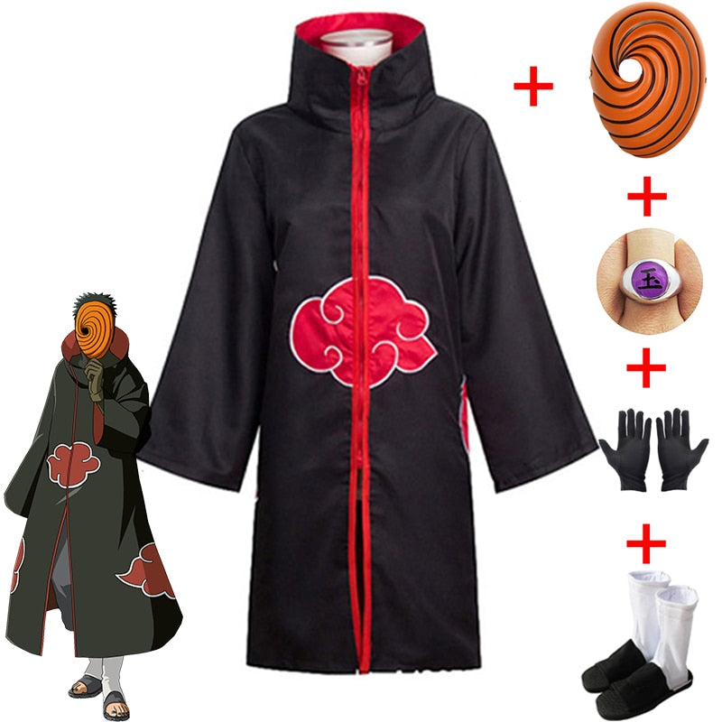 Anime Naruto Itachi Tobi Costume