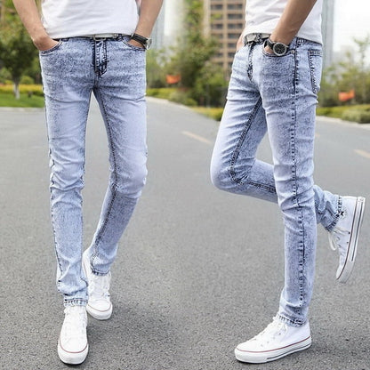 Denim Distressed Skinny Jeans