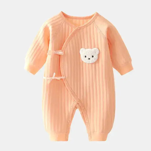 Baby Cozy Bear Long Sleeve Cotton Jumpsuit