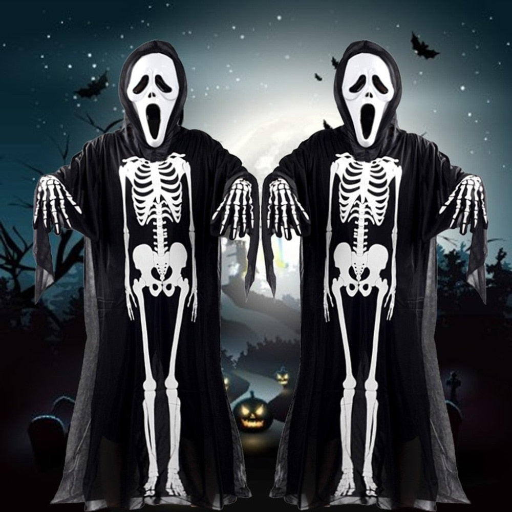 Skull Skeleton Ghost Matching Costume