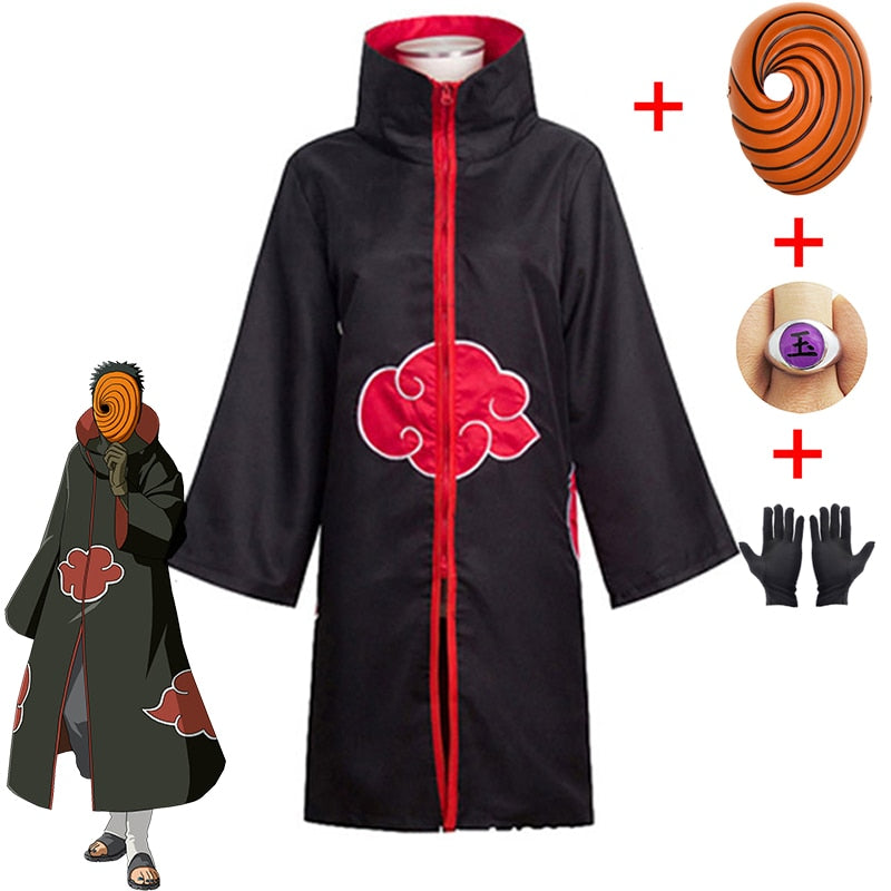 Anime Naruto Itachi Tobi Costume