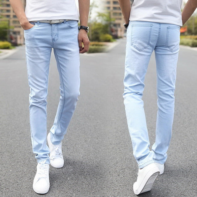 Denim Distressed Skinny Jeans