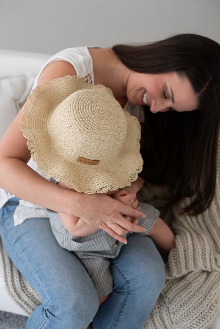 Straw Baby Hat by Babe Basics