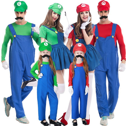 Family Super Mario and Mary Costumes