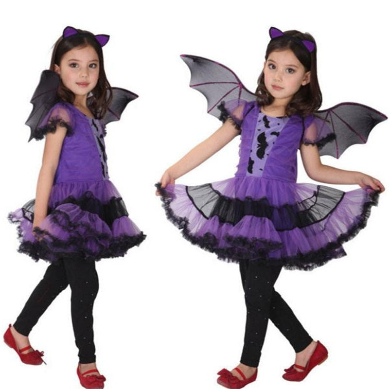 Purple Bat Girl Costume