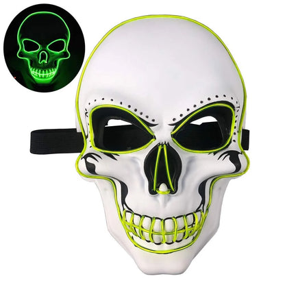 LED Skeleton Halloween Mask