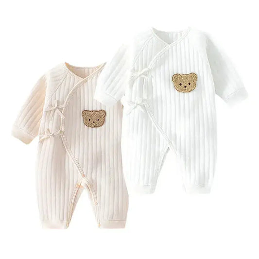 Baby Cozy Bear Long Sleeve Cotton Jumpsuit