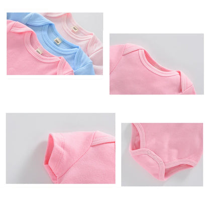 3PCS Boy/Girl Solid Cotton Bodysuit