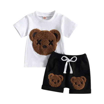 Bear Shorts And Shirt 2Pc Outfit