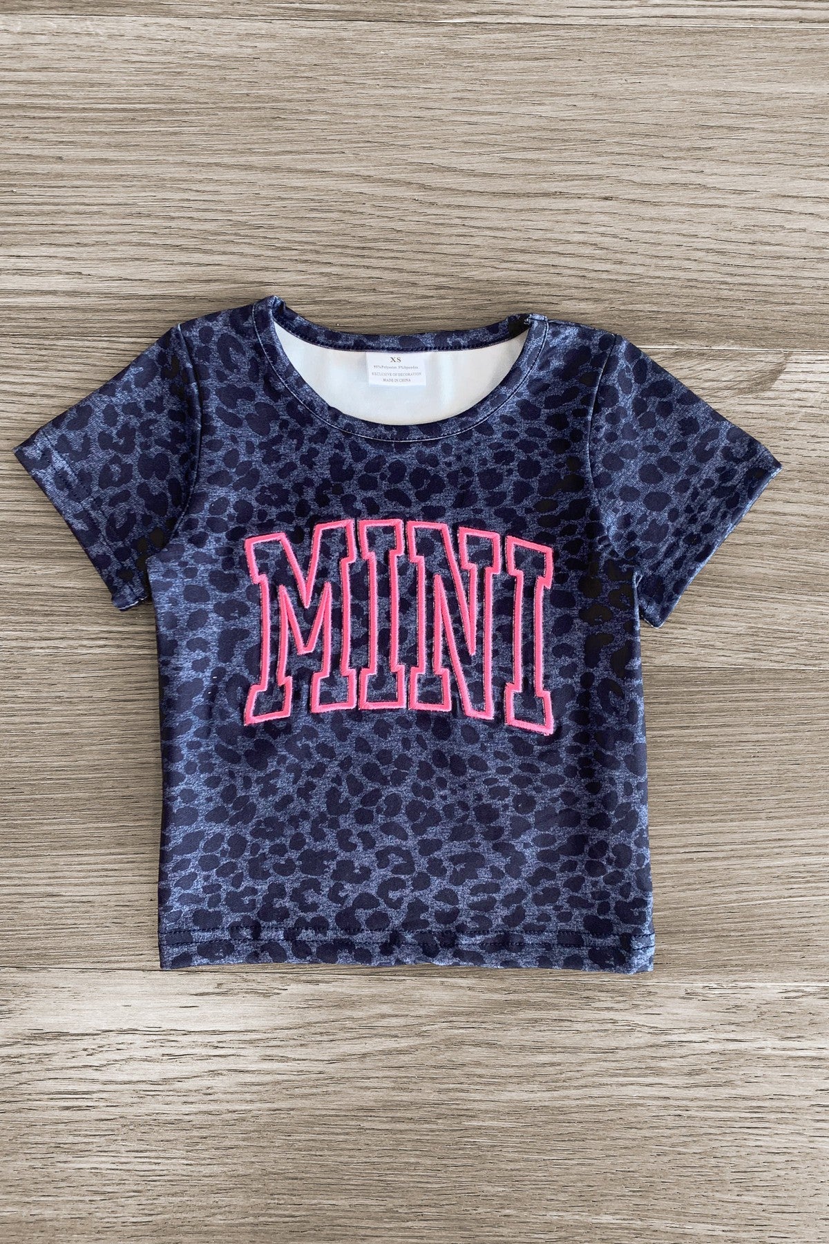 Mom & Me - "Mama & Mini" Navy Leopard Top - Sparkle in Pink