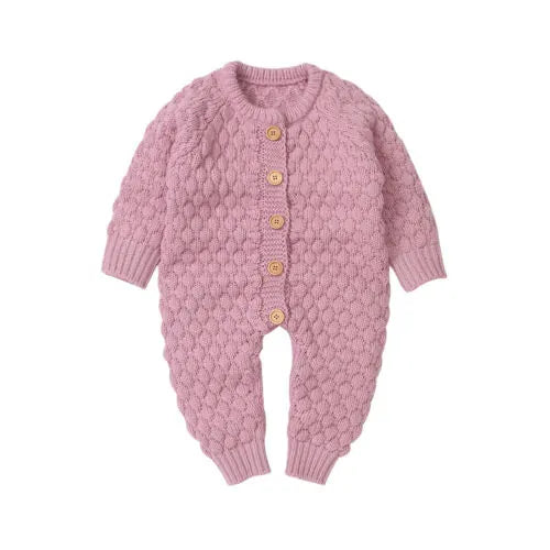 One-Piece Cotton Knitted Romper