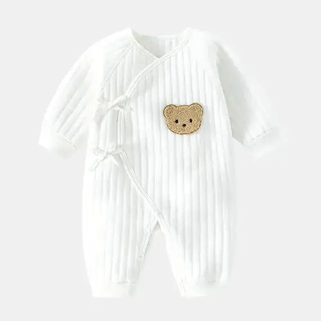 Baby Cozy Bear Long Sleeve Cotton Jumpsuit