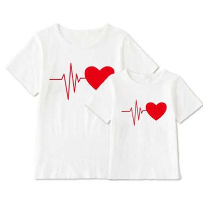 Matching T-Shirt Heart Rate Mommy & Me - dresslikemommy.com