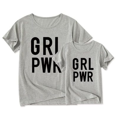 Matching T-Shirt GRL PWR - dresslikemommy.com