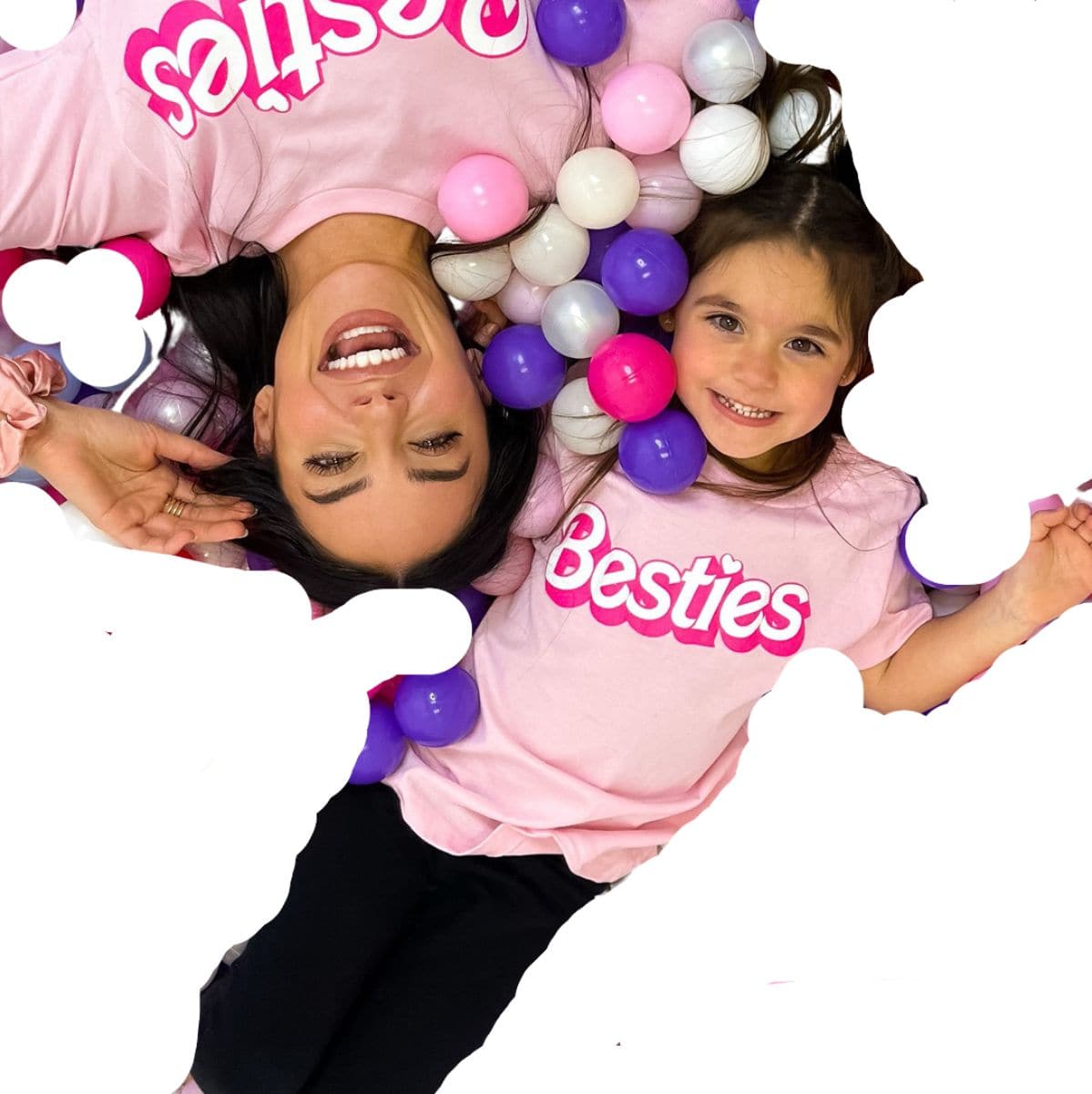 Besties Barbie Kids Tee - Pink by Sweetees