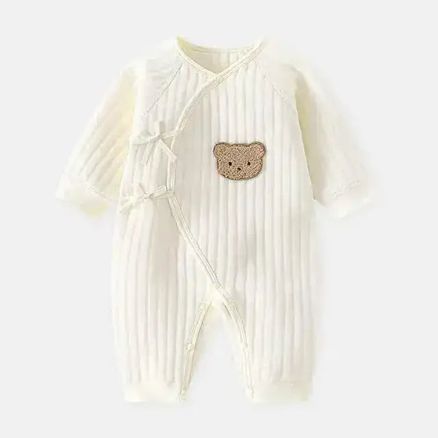 Baby Cozy Bear Long Sleeve Cotton Jumpsuit