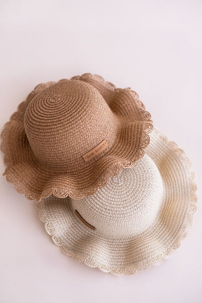 Straw Baby Hat by Babe Basics