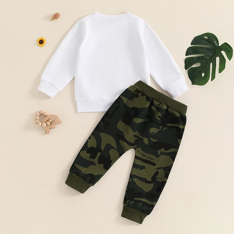 Big Brother Camouflage Pants and Sweater Set