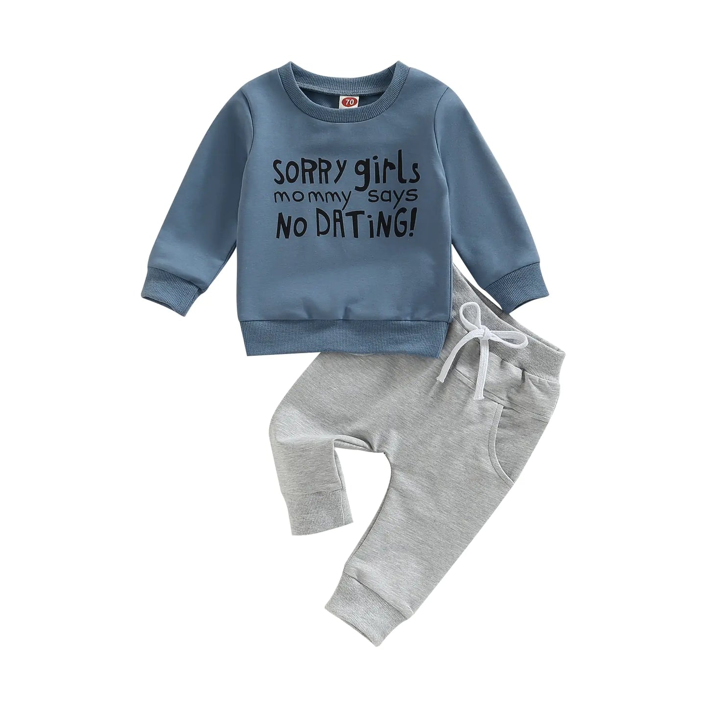 "SORRY GIRLS" 2Pc Sweater And Pants Set