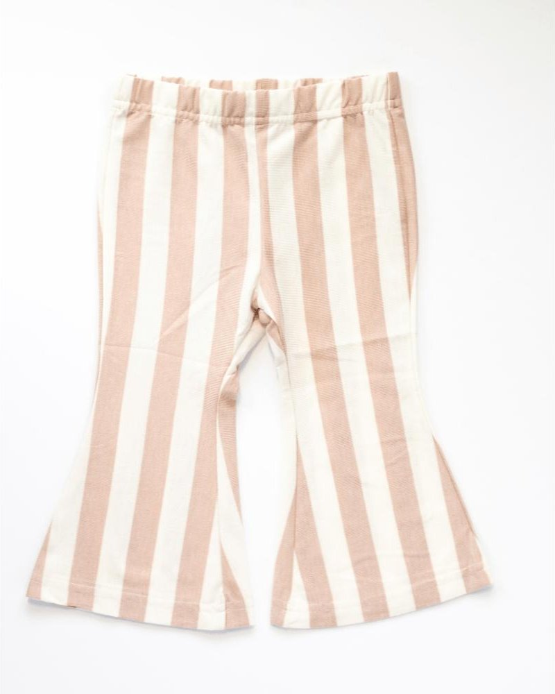 Blakely Boho Bell Bottoms - Peaches 'n Cream Stripes by Bailey's Blossoms