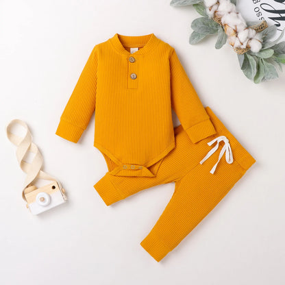 Long Sleeve 2Pc Cotton Knitted Set