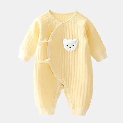 Baby Cozy Bear Long Sleeve Cotton Jumpsuit