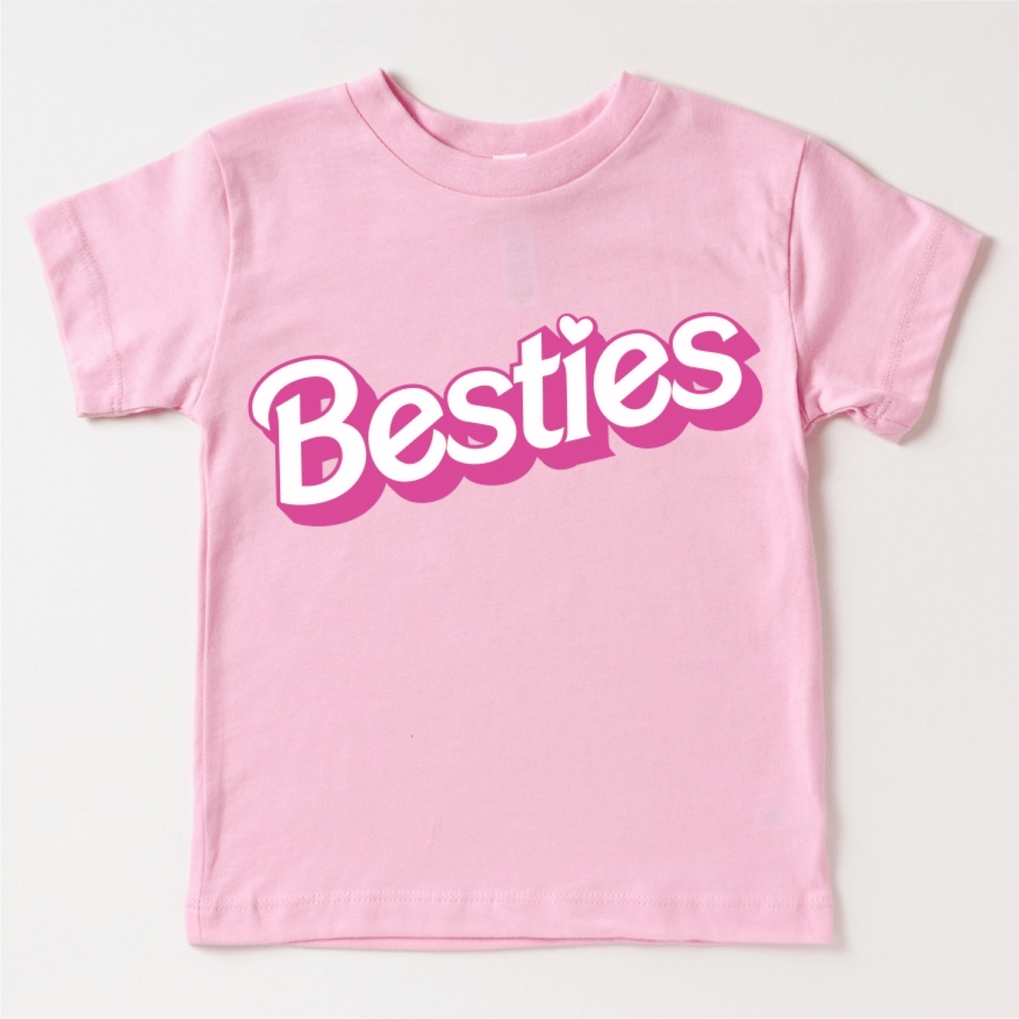 Besties Barbie Kids Tee - Pink by Sweetees