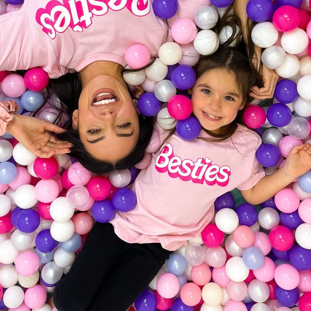 Besties Barbie Kids Tee - Pink by Sweetees