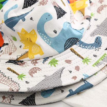 Cartoon Animal & Cactus Pattern Sunshade Bowl Hats by MyKids-USA™