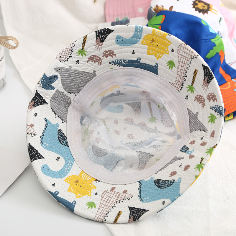 Cartoon Animal & Cactus Pattern Sunshade Bowl Hats by MyKids-USA™