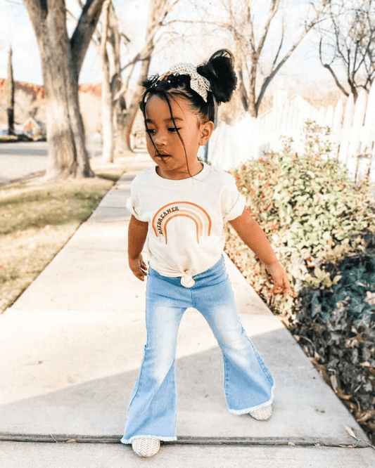 Sophie Denim Bell Bottoms - Light Wash by Bailey's Blossoms