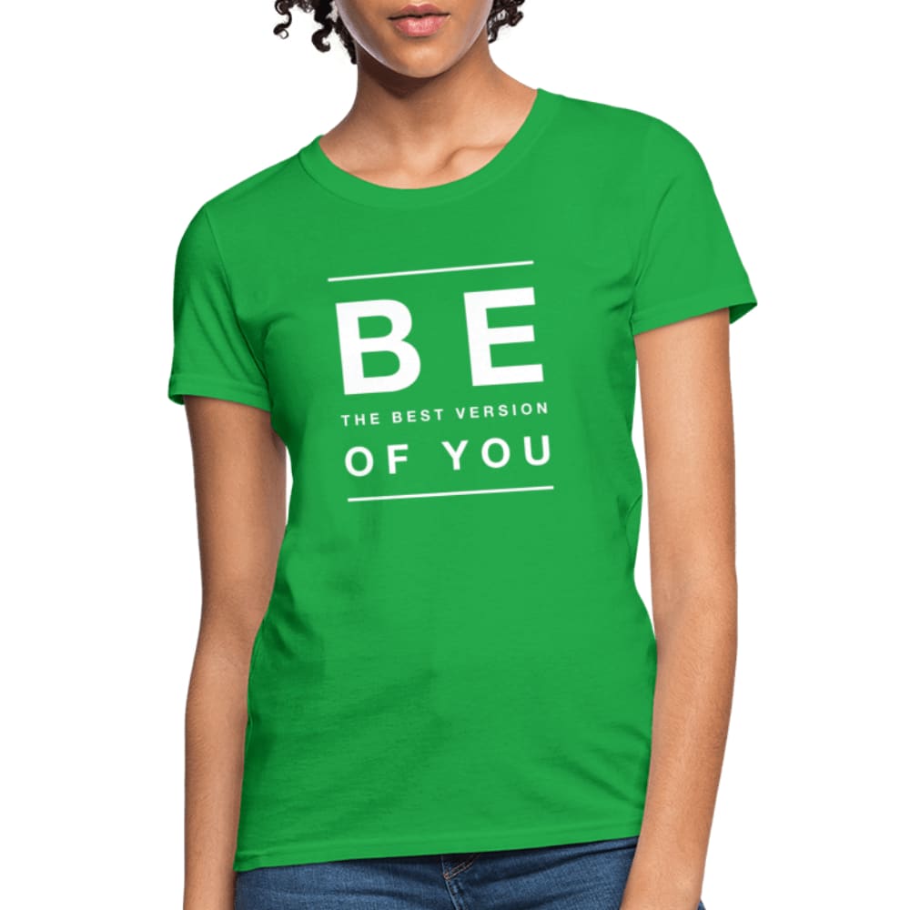 Womens Graphic Tee, Be The Best Version Of You Print by inQue.Style