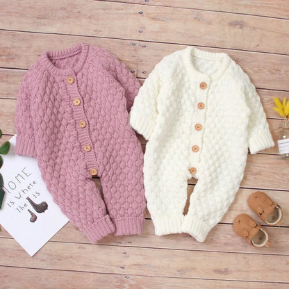 One-Piece Cotton Knitted Romper