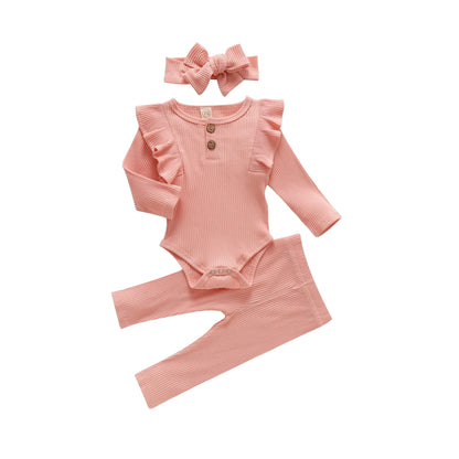 Long Sleeve 2Pc Cotton Knitted Set