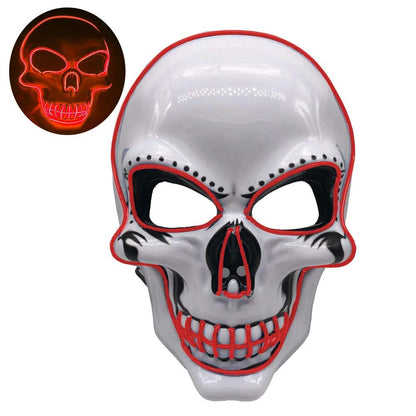 LED Skeleton Halloween Mask